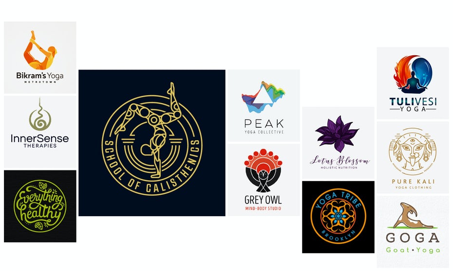 9 Famous Yoga Brands for Yoga Logo design Inspirations